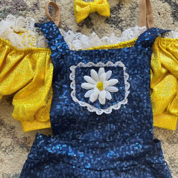 Custom Two Piece Overall Dance Costume - Picture 2 of 5